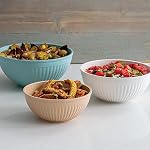 Nordic Ware Prep and Serve Mixing Bowls Set, 3-Piece, Earth-Tones