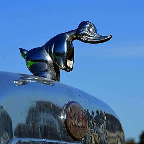 Angry Duck Hood Ornament,Car Bonnet Ornament,Alloy 3D Funny Duck Hood Ornament,4X4 Inch Self Adhesive Duck Car Emblems,Metal Duck Statue For Vehicles Home Office Decoration,1 Size-Black #TOP4