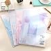SCStyle 30 Cute Kawaii Lovely Design Writing Stationery Paper Letter Set with 15 Envelope 1 Sheet Label Seal Sticker (Colorful World)