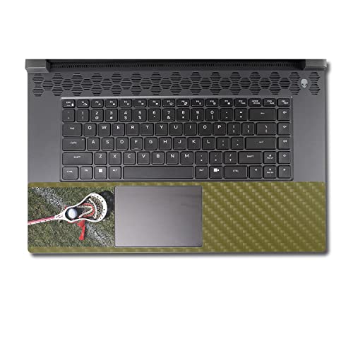 Image of MightySkins Carbon Fiber Skin Compatible With Alienware M17 R5 (2022) Full Wrap Kit - Lacrosse Ball | Protective, Durable Textured Carbon Fiber Finish | Easy To Apply & Change Styles | Made in the USA