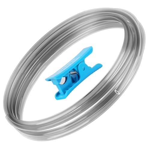 超滑らかなPTFEチューブ 1.75mmフィラメント用 押出機用カッター付き 内径2.5mm x 外径4mm 長さ2M ボーデンチューブ Bambu Lab A1/A1 mini/P1P/P1S/X1C K1/K1 Max/Ender 3 V3に対応 (透明グレー)のサムネイル