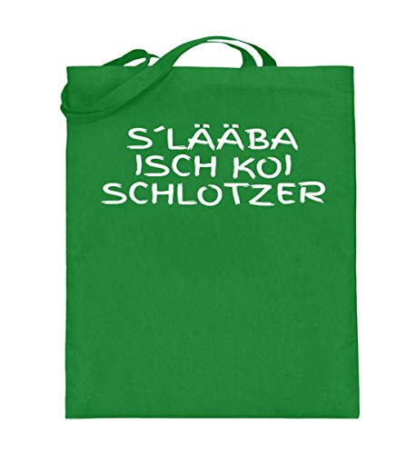 Sac en toile de jute imprimé cabas de courses vert clair 38cmx42cm