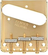 Genuine Fender 3-saddle Bridge Assembly with Hardware Included - Gold