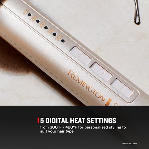 Image of Remington Shine Therapy 1.75 inch Thermal Styling Brush, Ionic Ceramic Barrel with Argan Oil & Keratin Infusion, Anti-Frizz Volumizing Hair Styler, 5 Digital Heat Settings 300-420F