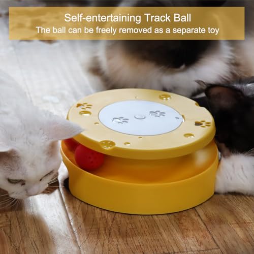 LASOCUHOO Brinquedos para gatos, brinquedos interativos para gatos em ambientes internos entediados,