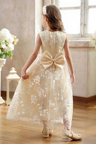 Image of ABaoWedding Lace A-Line Flower Girl Dress