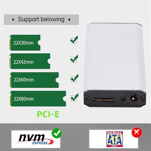Adaptador xiwai Oculink SFF-8612 a M.2 M-Key NGFF para SSD PCIe miniatura 4