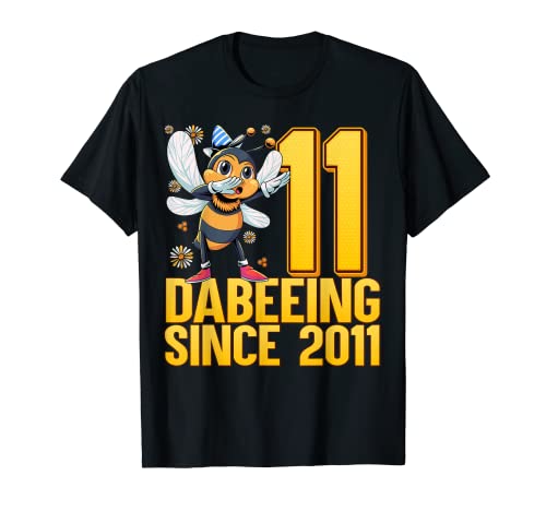 11 años de edad Dabbing Bee 11 cumpleaños niños niñas fiesta de abeja Camiseta