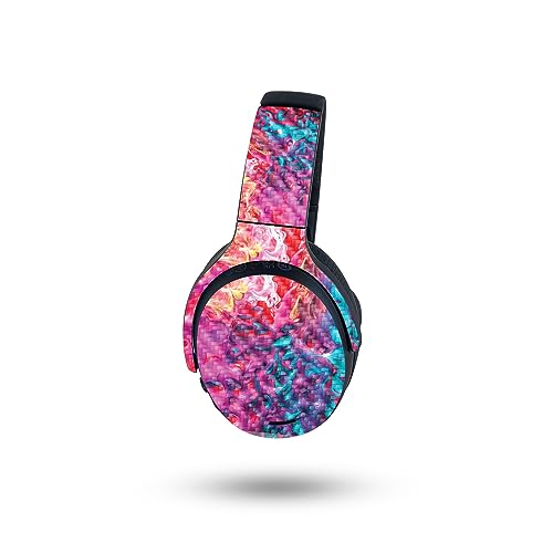 Image of MightySkins Carbon Fiber Skin Compatible with Skullcandy Crusher ANC 2 - Paint Party | Protective, Durable Textured Carbon Fiber Finish | Easy to Apply