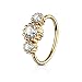 3 Round CZ Set Rose Gold IP Plated 316L Surgical Steel WildKlass Hoop Ring for Nose & Ear Cartilage (Clear)
