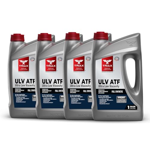 TRIAX ULV ATF | Full Synthetic, Ultra Low Viscosity, Automatic Transmission Fluid | for 10 and 8 Speed Modern Transmissions (4 Gallon Pack)