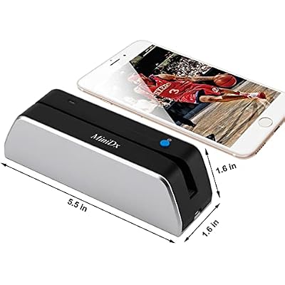 MSR X6 Bluetooth Magnetic Swipe Card Reader Writer Encoder 3-Track MSRX6BT for Mobile/Tablets/PC
