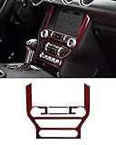 GZXinWei Carbon Fiber Car Styling Sticker Decals Central Control Panel Interior,Red