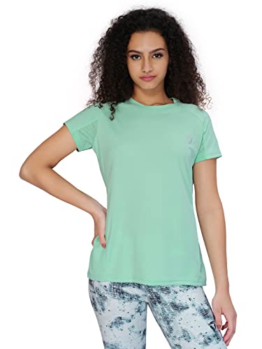 Image of TECHNOSPORT Women's 100% Polyester Regular Fit T-Shirt
