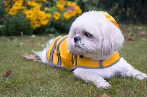 Imperméable pour chien large jaune protège de la pluie et boue - 5