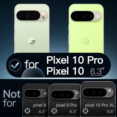 Image of JETech Cover Case for Google Pixel 10 /10 Pro 2025, Non-Yellowing Shockproof Bumper Protective Phone Cover, Anti-Scratch Hard PC Back (Jade)