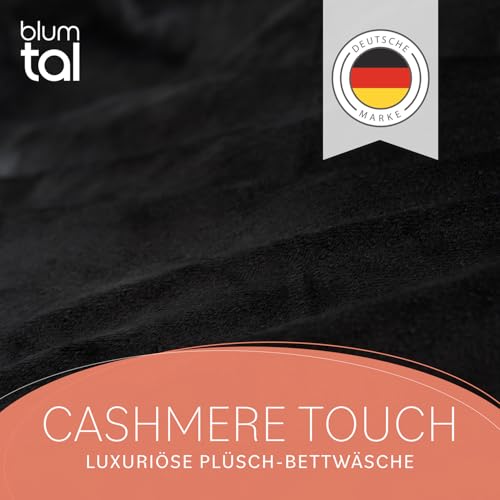 Blumtal Winterbettwäsche 200x200 cm Cashmere-Touch Plüsch – warmes Mikrofaser-Set, Oeko-TEX Zertifiziert… – Ansicht 2