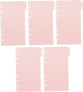 STOBOK Pasta De Arquivos 1 Conjunto De Blocos De Notas Clipes De Fichário Bolso De Recarga Fichário Decorativo Bolso De Fichário Bolso De Fichário De Orçamento Bolso De Fichário De 6