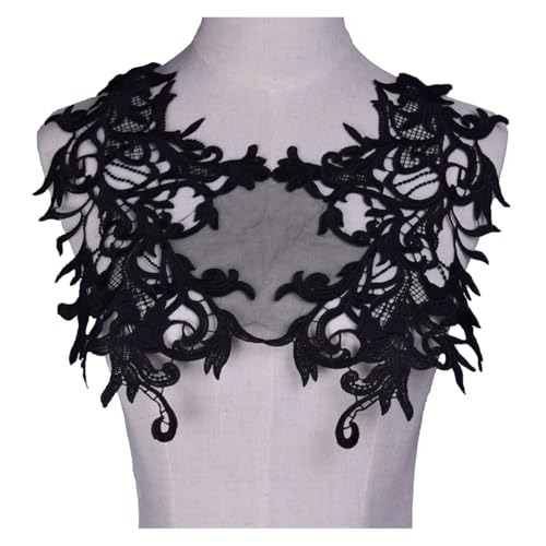 Dentelle applique 3D brodée pour customiser robes et loisirs créatifs - 8