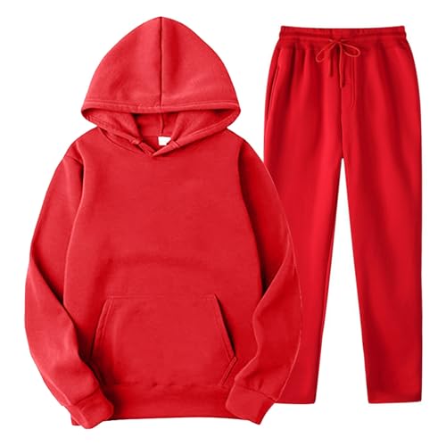 Men's 2 Piece Hoodie Tracksuit Sweatsuits Pullover Hooded Sweatshirts And Sweatpants Soft Casual Athletic Joggers Set