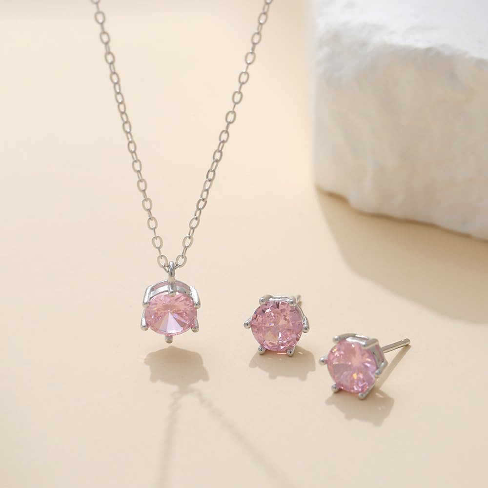 Set di Cinghie d'oro Zirconia per Donne, con collane da Nascita e Orecchini studiata per Matrimonio, Festa, Amiche Sposa, Regalo - Gioielli
