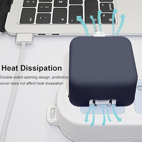 Seanai Navy Blue Soft Silicone Charger Cover for Apple 40W Power Adapter by Seanai - Used condition - Image 7
