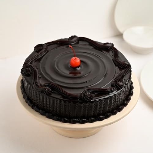 FlowerAura Artistic Chocolate Pleasure Cake Gift's For Brother, Sister, Girlfriend, Boyfriend, Husband & Wife, Friends, Mother's Day, Anniversary, Birthday, Valentine day (3Kg) (Same Day Delivery)-image-25