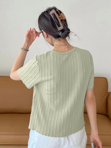 Image of GRECIILOOKS Women's Poly Cotton Regular Fit Crop Top, Loose Fit Oversized Shirts & Stylish Korean Tank Tops for Summer Wear (Available in Plus Size)