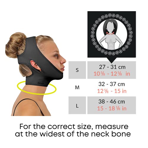 Post Surgical Chin Strap Bandage For Women - Neck And Chin Compression Garment Wrap - Face Slimmer, Jowl Tightening, Chin Lifting (Medium (Pack Of 1)) #TOP6
