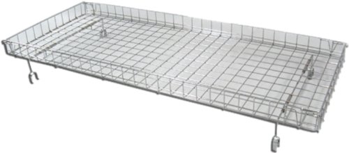 Folding Top Shelf Basket for Double Bar Rolling Salesman Rack