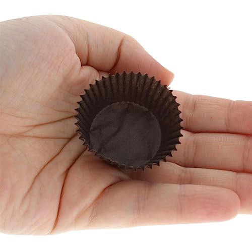 Cybrtrayd No.5 Glassine Paper Candy Cups, 200-Count, Brown