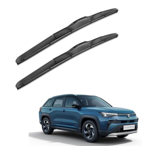 Image of Oshotto Frameless (O.E.M Type) Wiper Blades Compatible with Maruti Suzuki Victoris (24 inch / 16 inch)