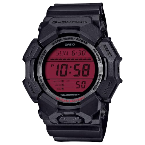 Casio G-Shock Black Resin Red Digital Round Watch GD-010BBR-1 - image 1
