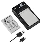 DSTE 2PCS EN-EL5 ENEL5 Kamera Akku und Ladegerät kompatibel mit Nikon Coolpix P510 P520 P530 P5100 P6000 S10 P3 P4 P80 P90 P100 P500
