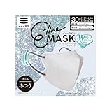 マスク習慣 E-line MASK イーラインマスク クール (ペールグレー×スチールグレー/グレイッシュブルー) ふつう 30枚入