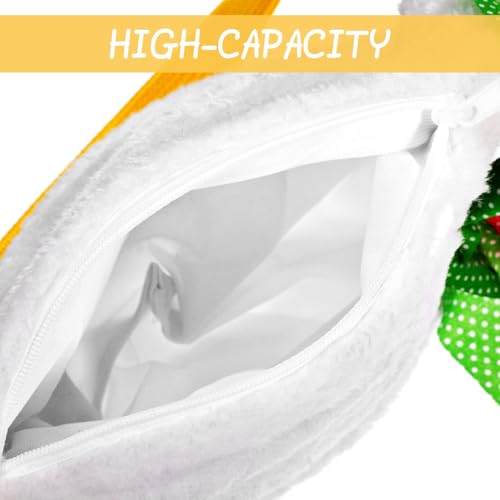 PRETYZOOM 1pc Duck Shoulder Bag Messenger Bag Girl Backpack Cross Body Toddler Mini Shoulder Purse Stuffed Backpack Cross Body Purses Goose Animal Pack Cartoon White Women's4