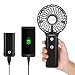Produktbild Mini Handventilator mit Powerbank-Funktion, NACATIN Personal Fan mit 5200 mAh aufladbarer Batterie Akuu, Beweglicher 3 einstellbare Geschwindigkeiten für Indoor und Outdoor Aktivitäten, Schwarz (0.27)
