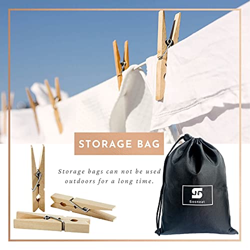 Wooden-Clothes-Pins-Heavy-Duty-Outdoor-Clothespins-for-Hanging-Clothes-Wood-Clips-Large-Close-pins-Clothing-Pegs-for-Crafts-Clothesline-Laundry-283-Inch-Pack-of-100
