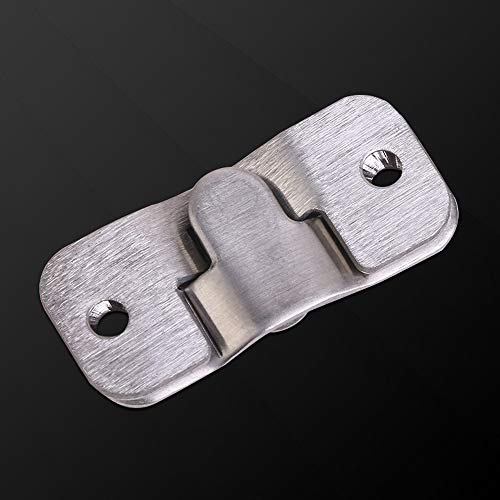 Image of Z Clip Brackets Interlock Hanging Buckles, Small (10 Pack) | Made from Stainless Steel, Durable & Long Service Life, Easy to Operate and Use, Heavy Duty Picture Frame Hanger
