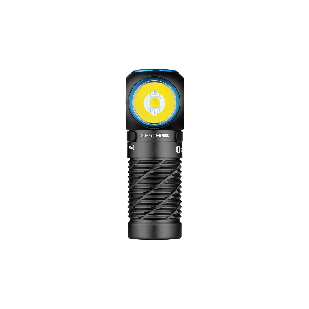 OLIGHT Perun 3 Mini Kit LED Stirnlampe 1250 Lumen wiederaufladbare Kopflampe mit 5000 mAh Ladecase, 60 Tage Akkulaufzeit, 5 Weißlicht- & 3 Rotlicht-Modi, Ideal für Camping, Angeln, Notfall Schwarz