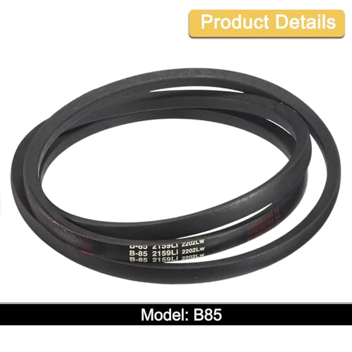 Image of uxcell 3pcs B85 Classic Wrapped V-Belt, 88 inch Outer Circ B Profile V-Belt