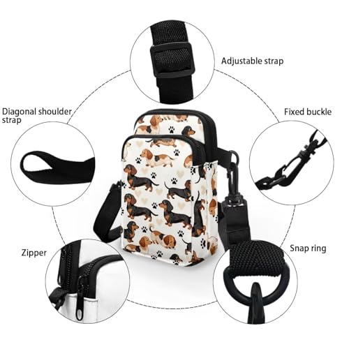 Image of Hawaiian Tribal Small Crossbody Bags for Women Cell Phone Bag Purse, Sea Turtle Zipper Sling Purses Shoulder Bag