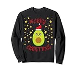 Photo Gallery funny - avocado natalizio con cappello natalizio felpa Photo Gallery funny - avocado natalizio con cappello natalizio felpa
