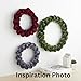 Handmade Velvet Wreath, You Choose The Color and Size, Wall Decor, Front Door, Wall Hanging Accent Statement, Unique Wedding Decor (Create Your Own)
