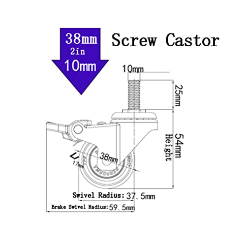 Roulette de remplacement pour caisson de bureau et table basse salon déplacement fluide - 2