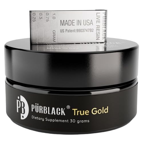 Shilajit Live Resin By Pürblack | True Gold - Genuine, High Efficacy 5Th Generation Shilajit (30G Jar With Pürscale) #TOP7
