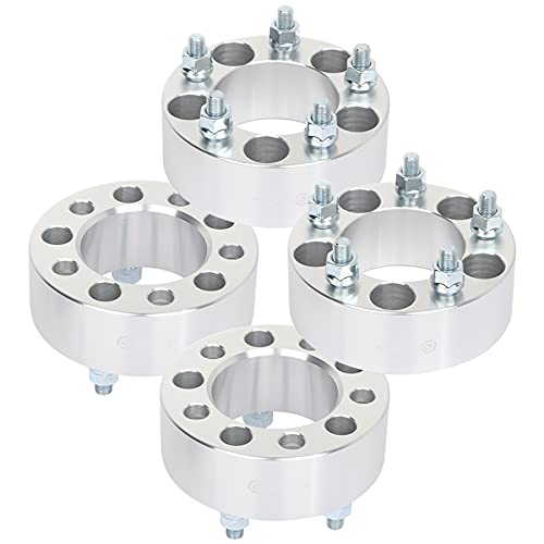 ROADFAR 4PCS 5 lug wheel spacers 2 inch 5x4.5 5X114.3mm Wheel Spacers Kits 12x1.25 Studs 66.1mm fit for 2011-2015 for Volt 2001-2007 for Grand Caravan