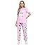 Buy Women Pajama Set Sleepwear Tops with Long Pants Casual and Fun