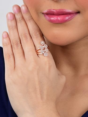 Image of Nilu's Collection Floral Adjustable Finger Ring for Women