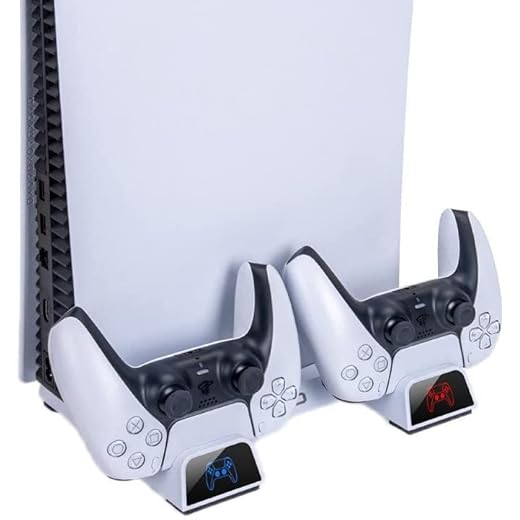 Base Vertical Com Cooler E Carregador Duplo Compatível Playstation_5 PS5